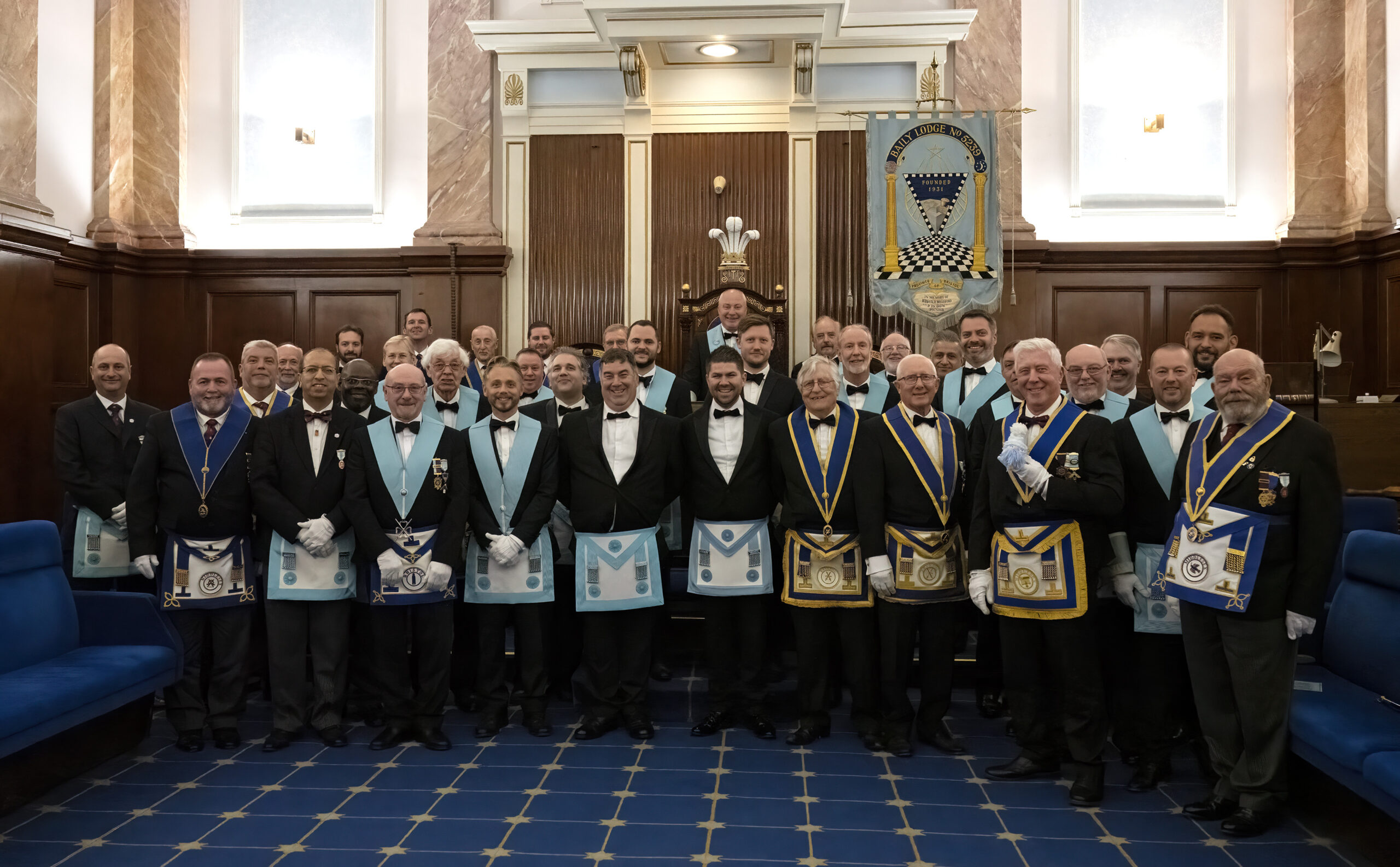 Baily Lodge Members and Middlesex Light Blues Club