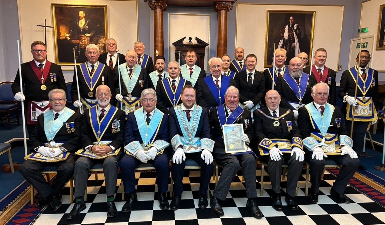 Members and visitors at Comet Lodge No 9190