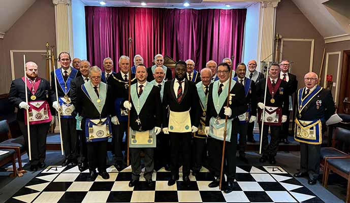 Members and guests at Bush Hill Park Lodge.