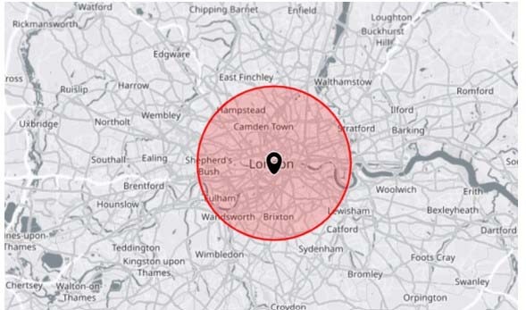 5 MILE BOUNDARY FROM GRAND LODGE