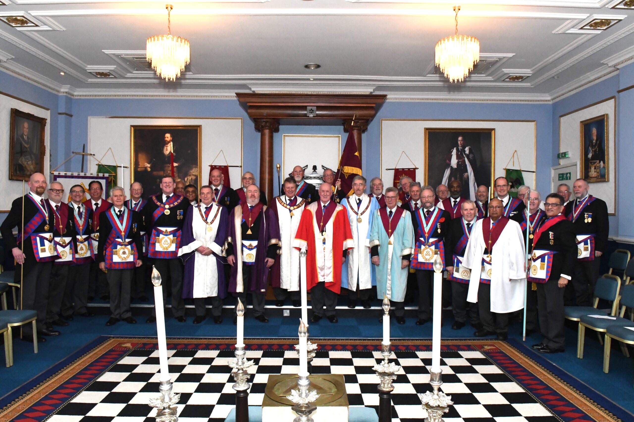 Companions of Middlesex First Principal's Chapter along with the MEGS and Officers of Provincial Grand Chapter