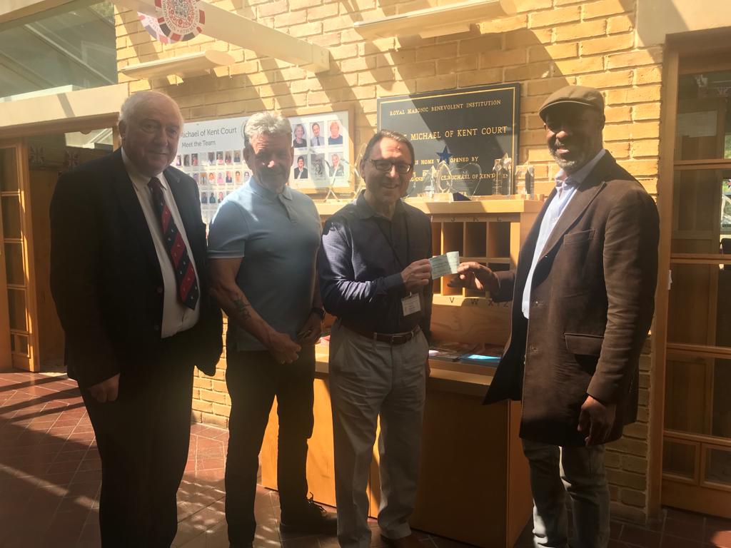 Association of Friends Trustee Doug Brodie with members of PMK Chapter