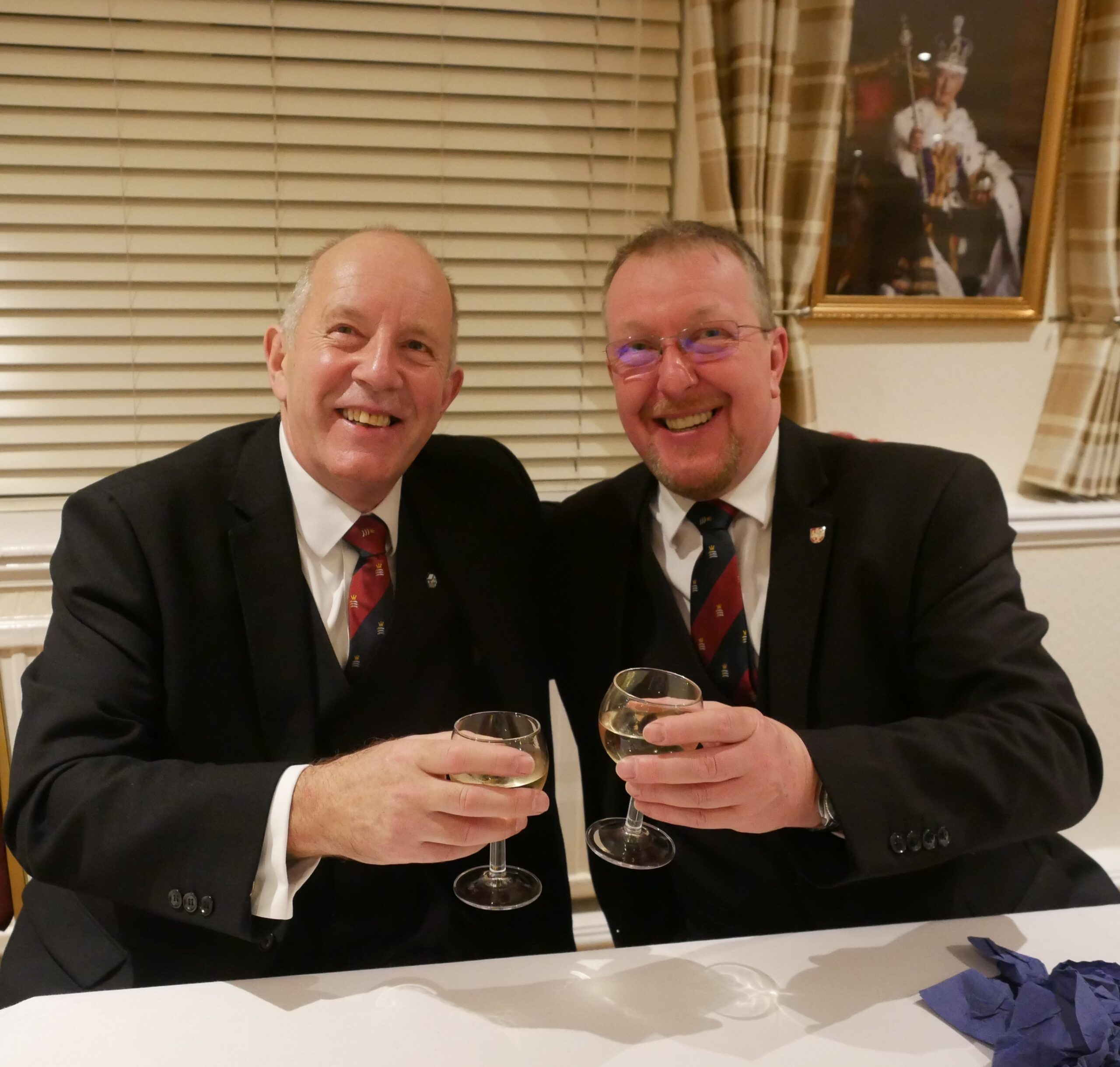 W. Bros Paul Sully APGM and Jim Mitchell Deputy Provincial Grand Master