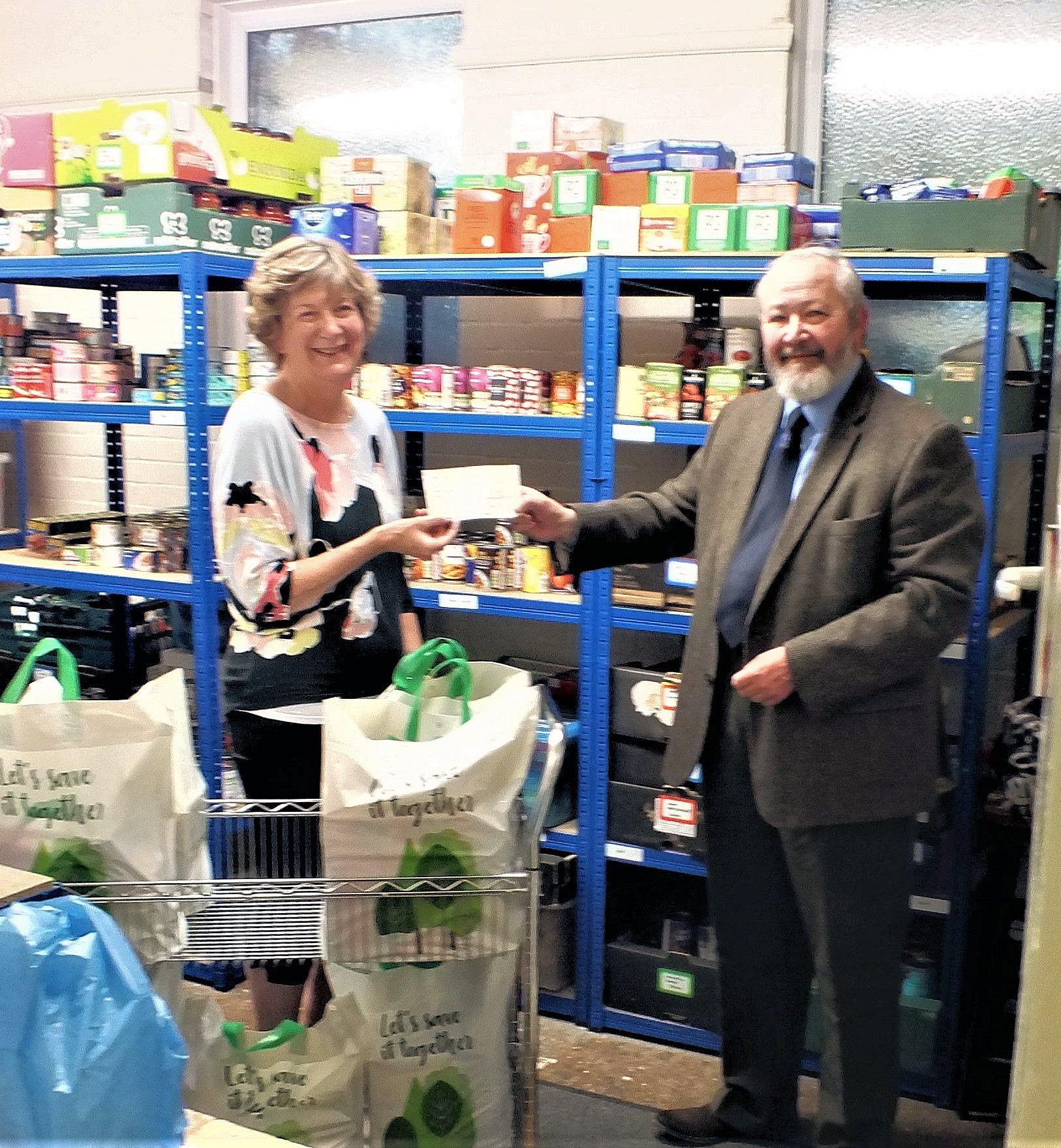 W. Bro Donald Campbell Provincial Grand Charity Steward and Elizabeth Wood-Dow.