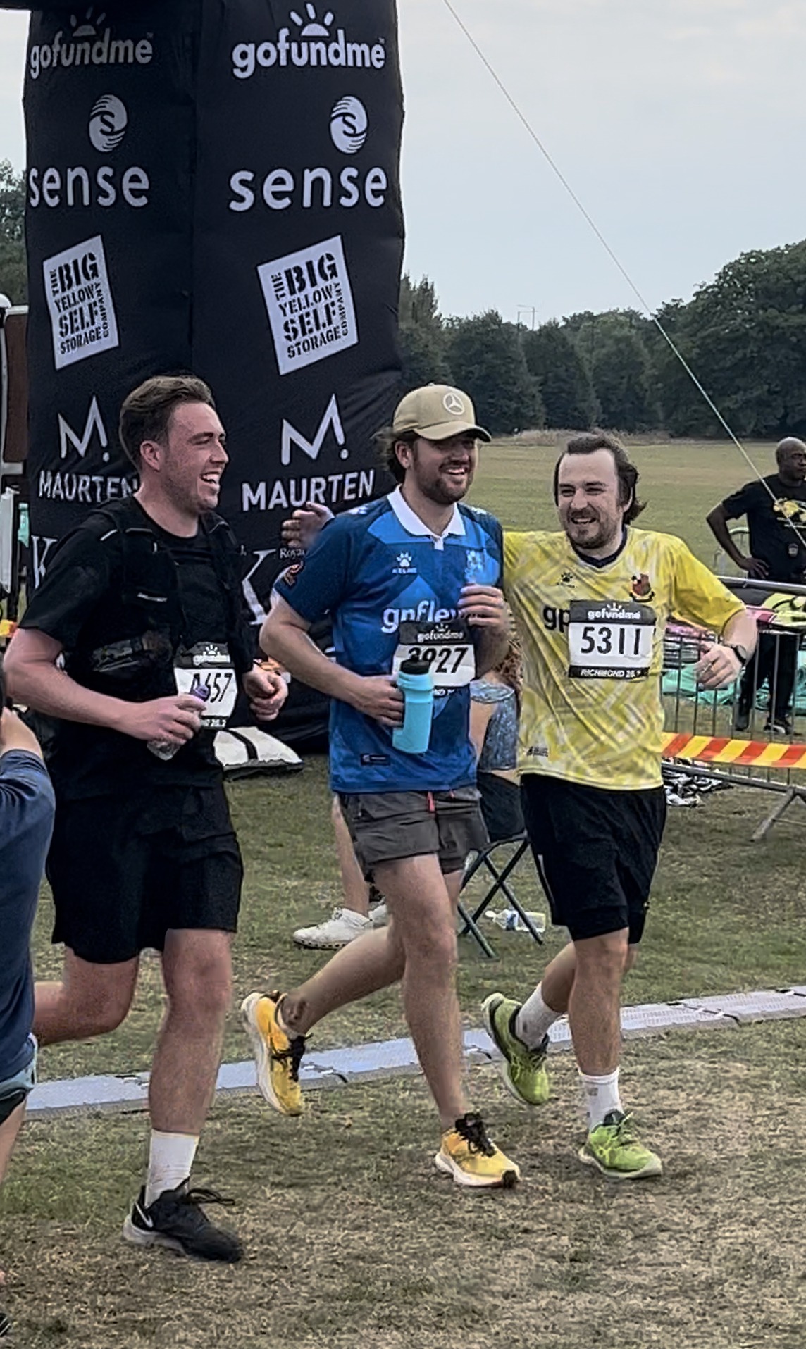 Jack Roper with fellow Marathon runners